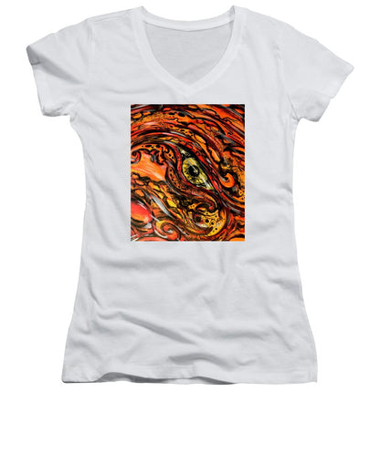 Orange Eye - Women's V-Neck