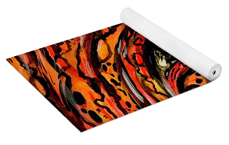 Orange Eye - Yoga Mat