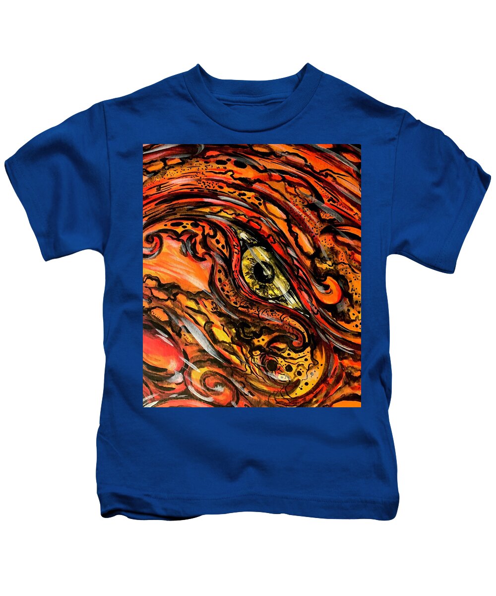 Orange Eye - Kids T-Shirt