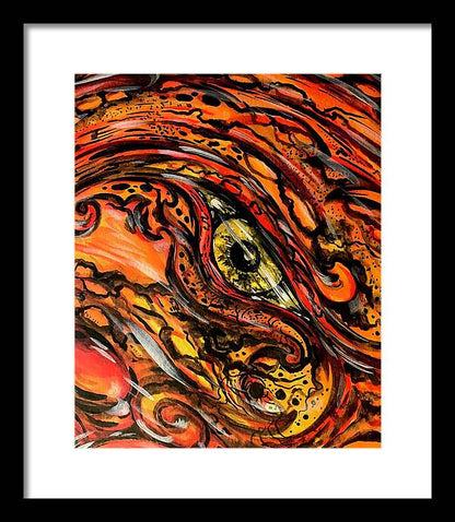 Orange Eye - Framed Print