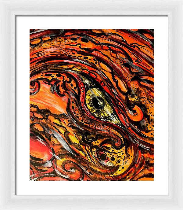 Orange Eye - Framed Print