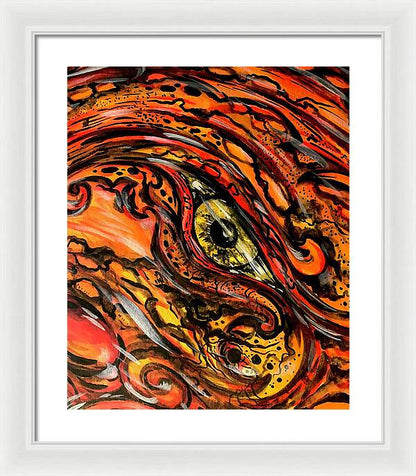 Orange Eye - Framed Print