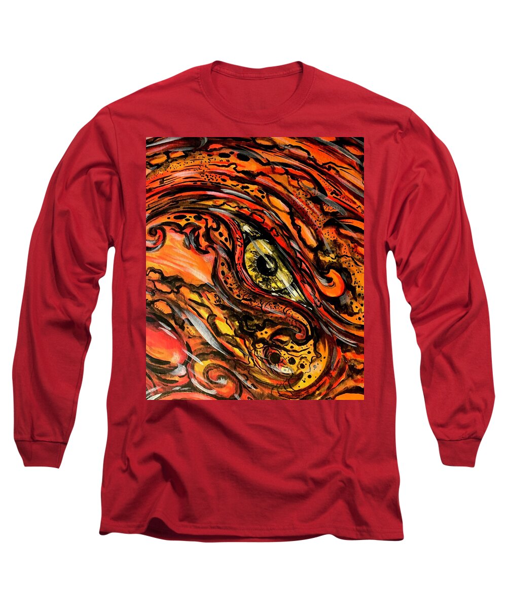 Orange Eye - Long Sleeve T-Shirt