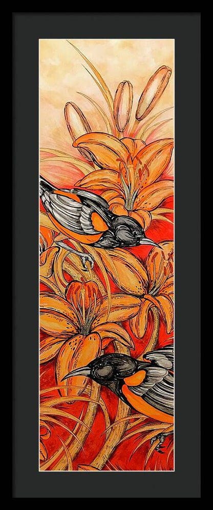 Oriole Full - Framed Print