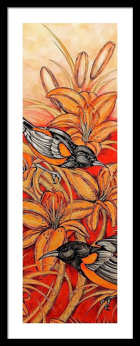Oriole Full - Framed Print