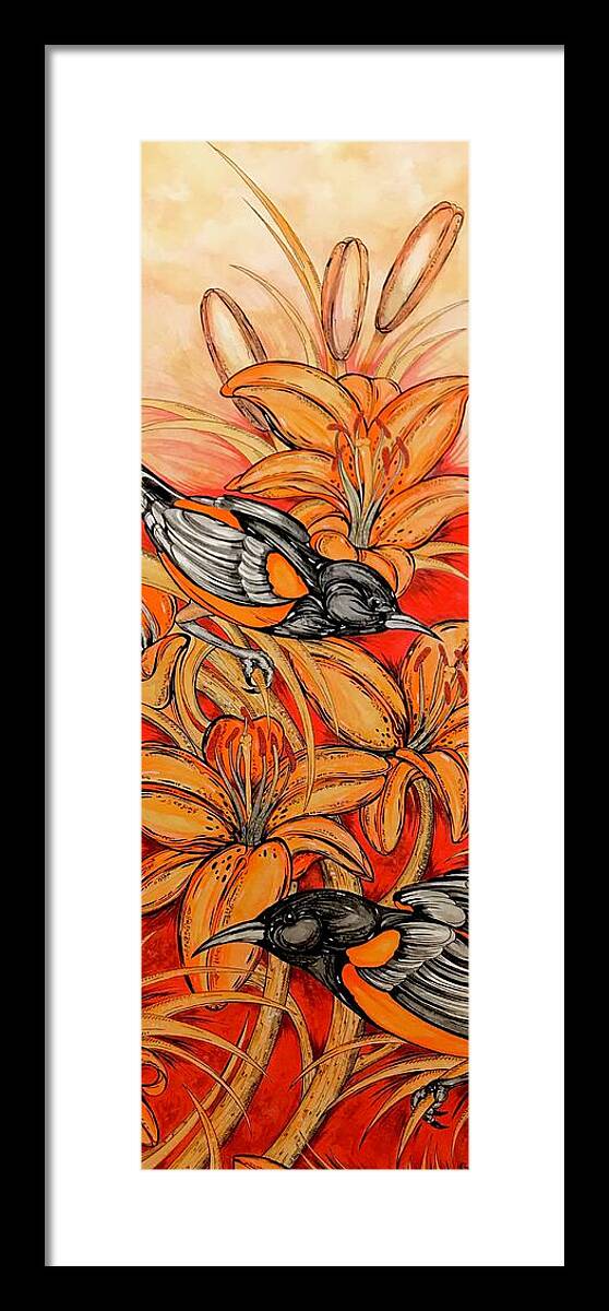 Oriole Full - Framed Print