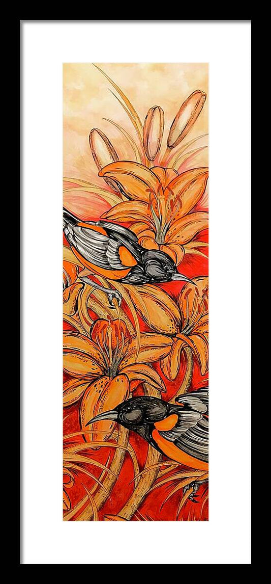 Oriole Full - Framed Print