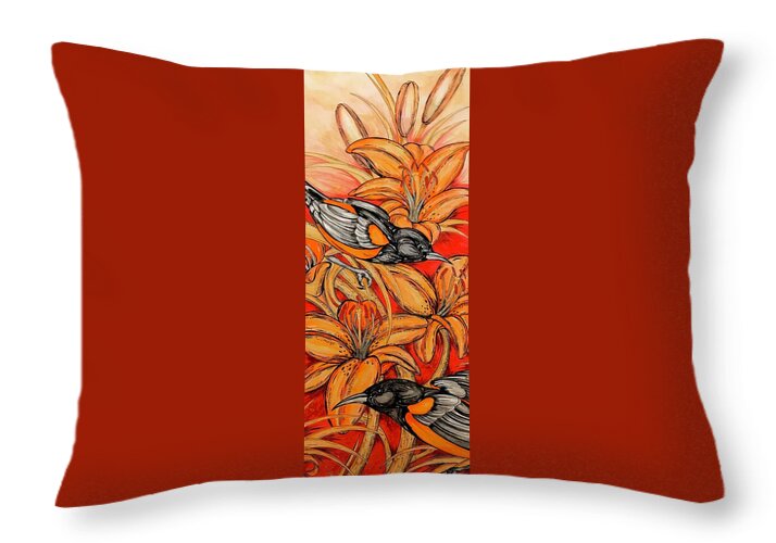 Oriole Full - Throw Pillow
