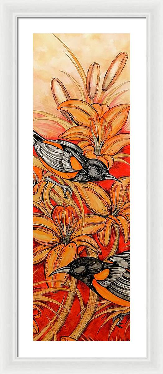 Oriole Full - Framed Print