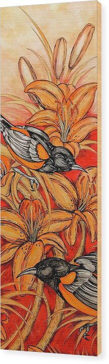 Oriole Full - Wood Print