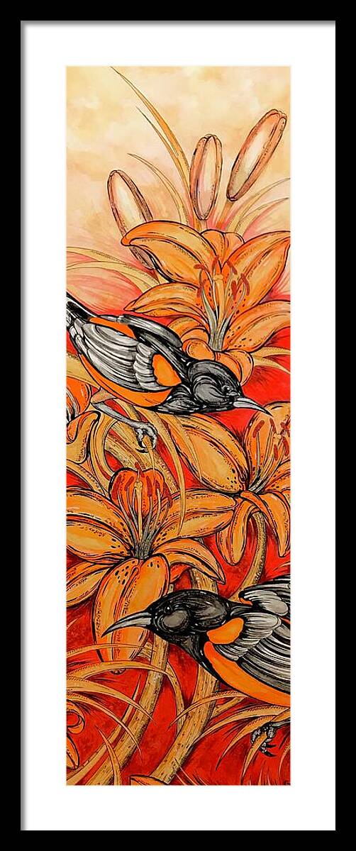 Oriole Full - Framed Print