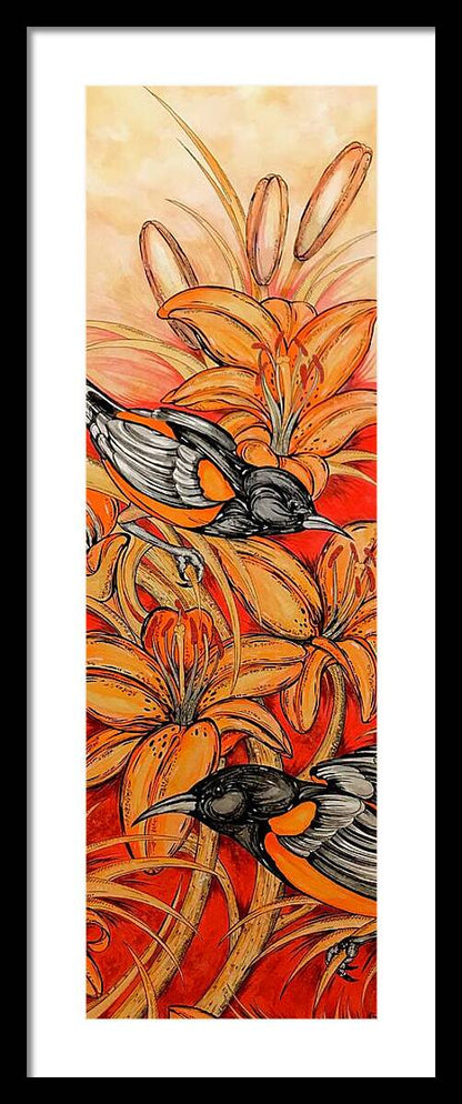Oriole Full - Framed Print