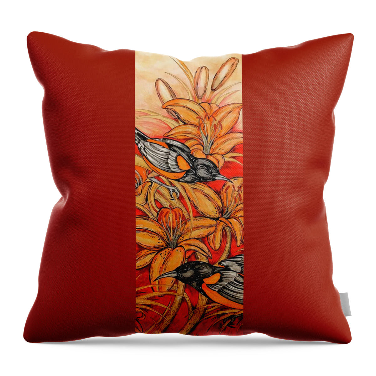Oriole Full - Throw Pillow
