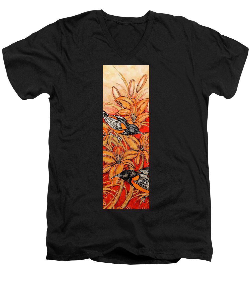 Oriole Full - Men's V-Neck T-Shirt