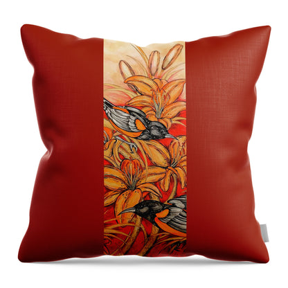 Oriole Full - Throw Pillow