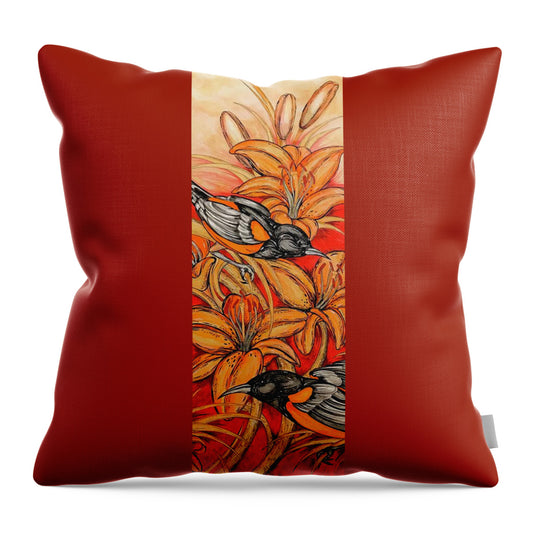Oriole Full - Throw Pillow