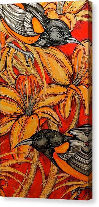 Oriole Pair - Canvas Print
