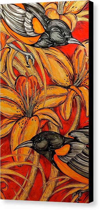 Oriole Pair - Canvas Print
