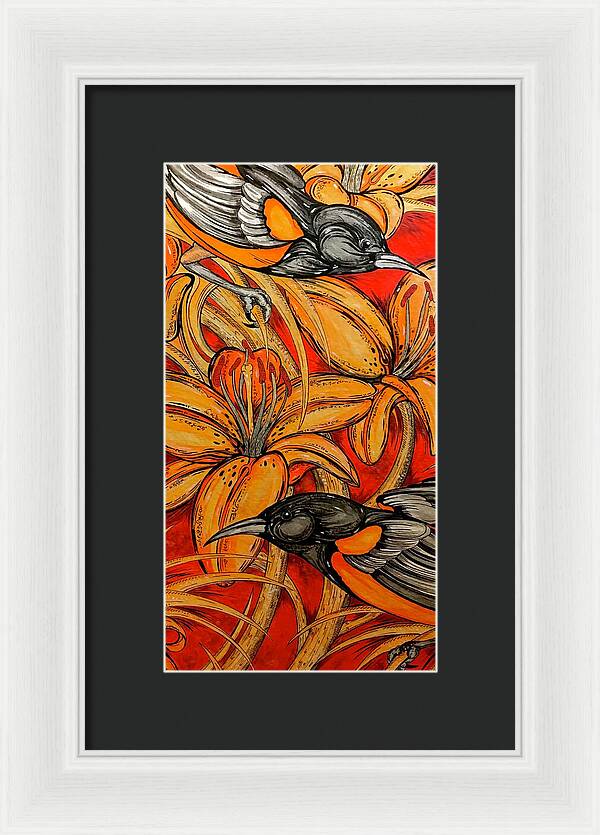 Oriole Pair - Framed Print
