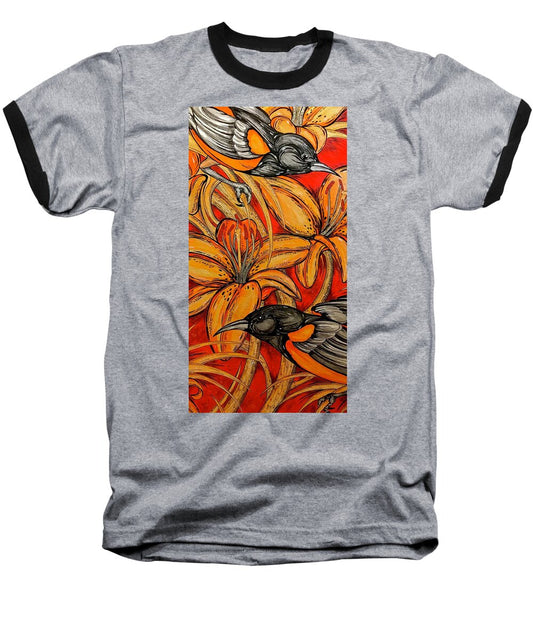 Oriole Pair - Baseball T-Shirt