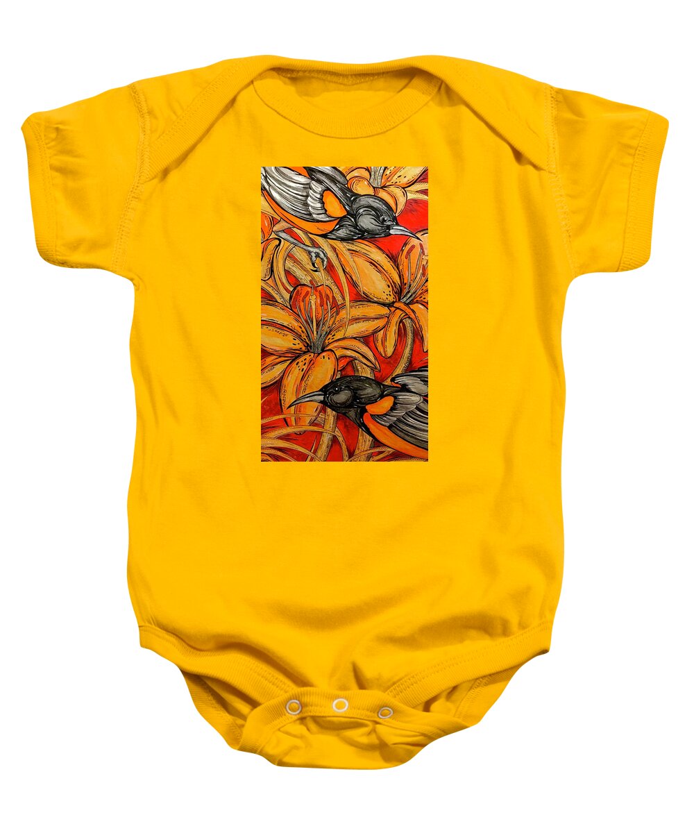 Oriole Pair - Baby Onesie