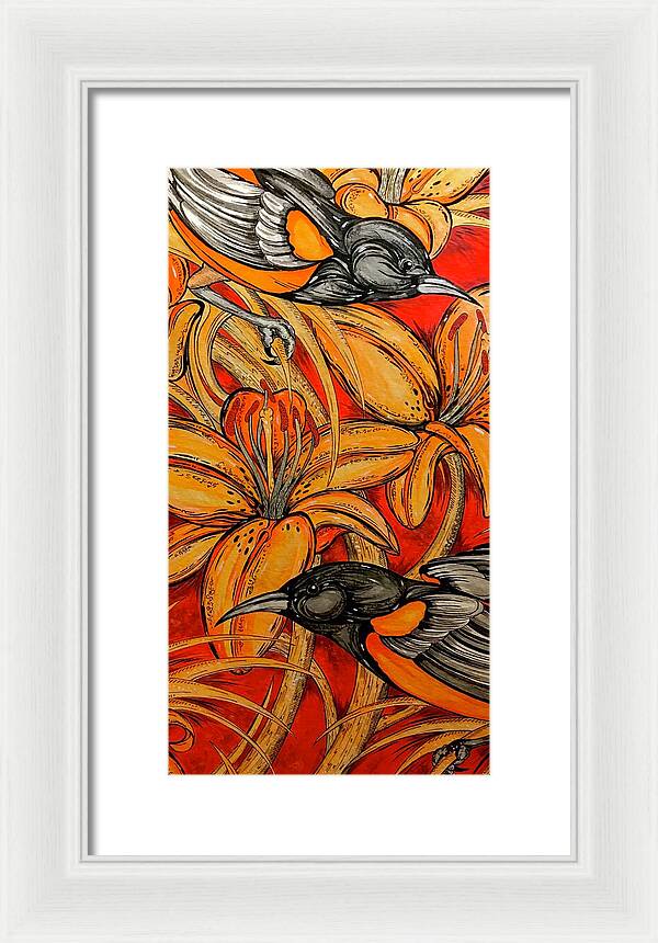 Oriole Pair - Framed Print