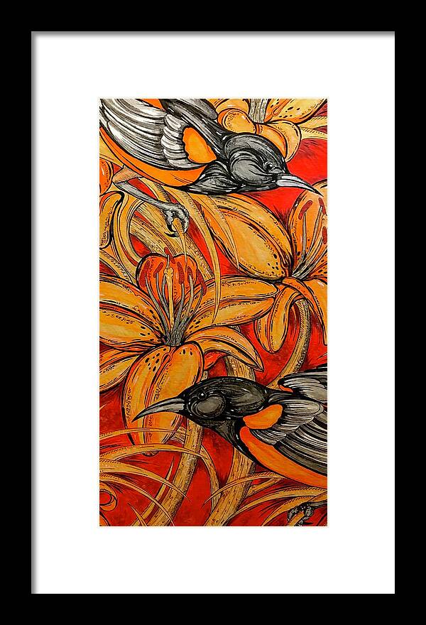 Oriole Pair - Framed Print
