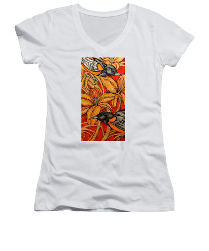 Oriole Pair - Women's V-Neck