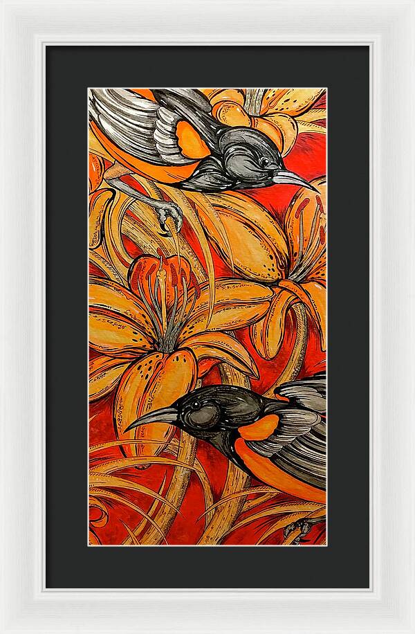 Oriole Pair - Framed Print