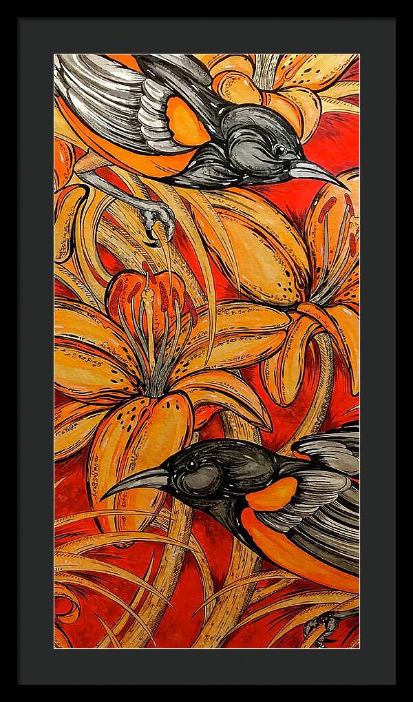 Oriole Pair - Framed Print