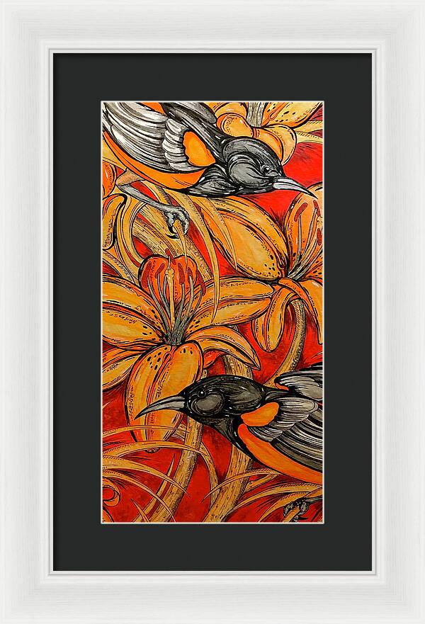 Oriole Pair - Framed Print
