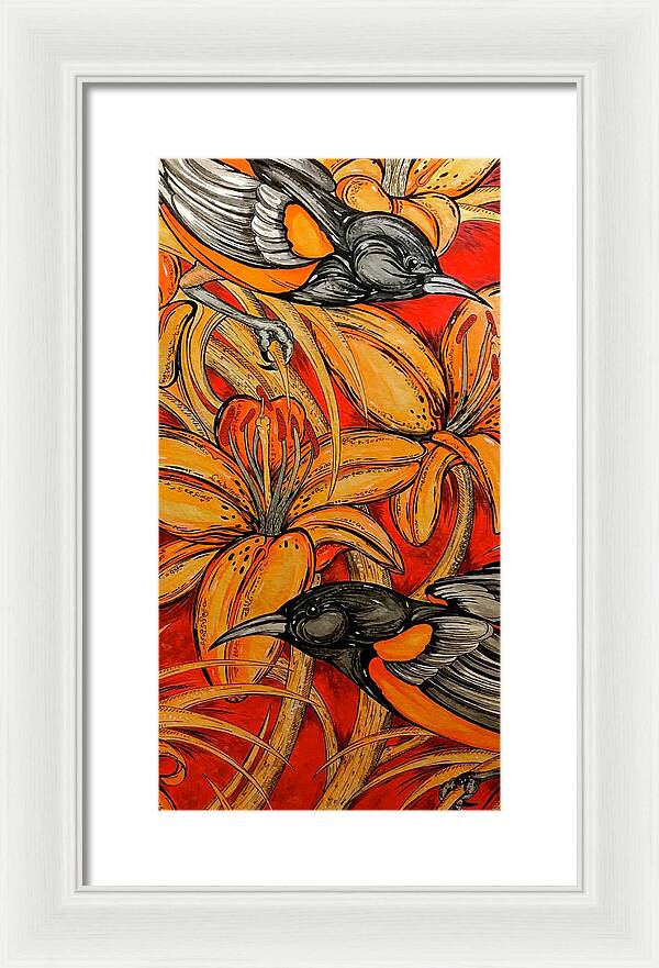 Oriole Pair - Framed Print