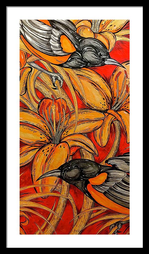 Oriole Pair - Framed Print