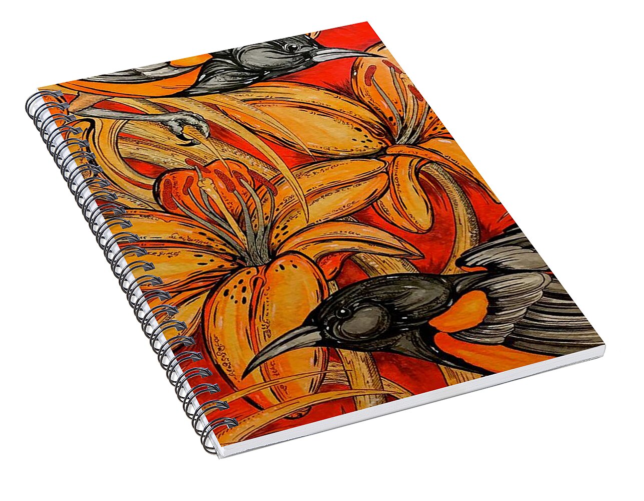 Oriole Pair - Spiral Notebook