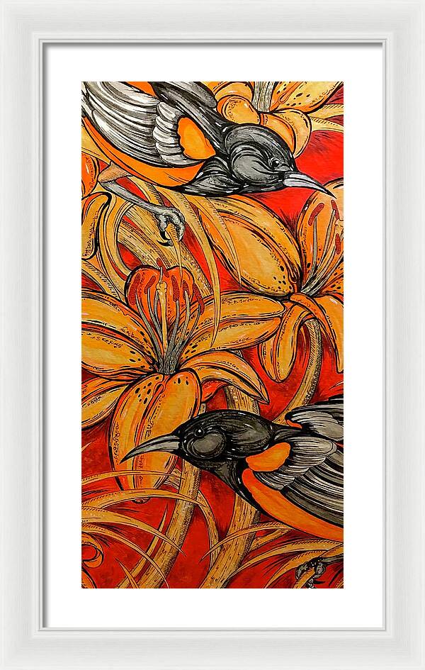 Oriole Pair - Framed Print