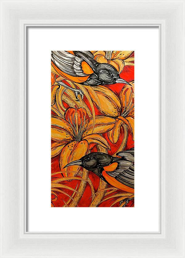 Oriole Pair - Framed Print