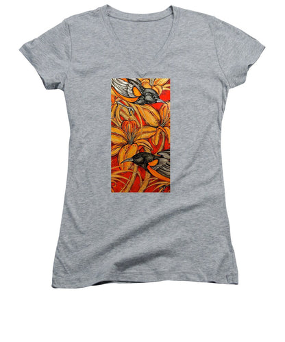 Oriole Pair - Women's V-Neck