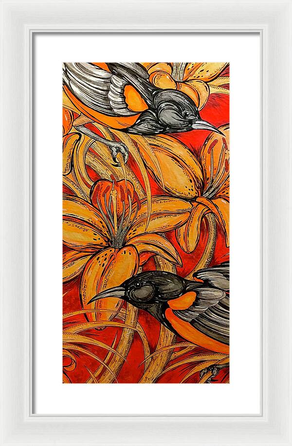 Oriole Pair - Framed Print