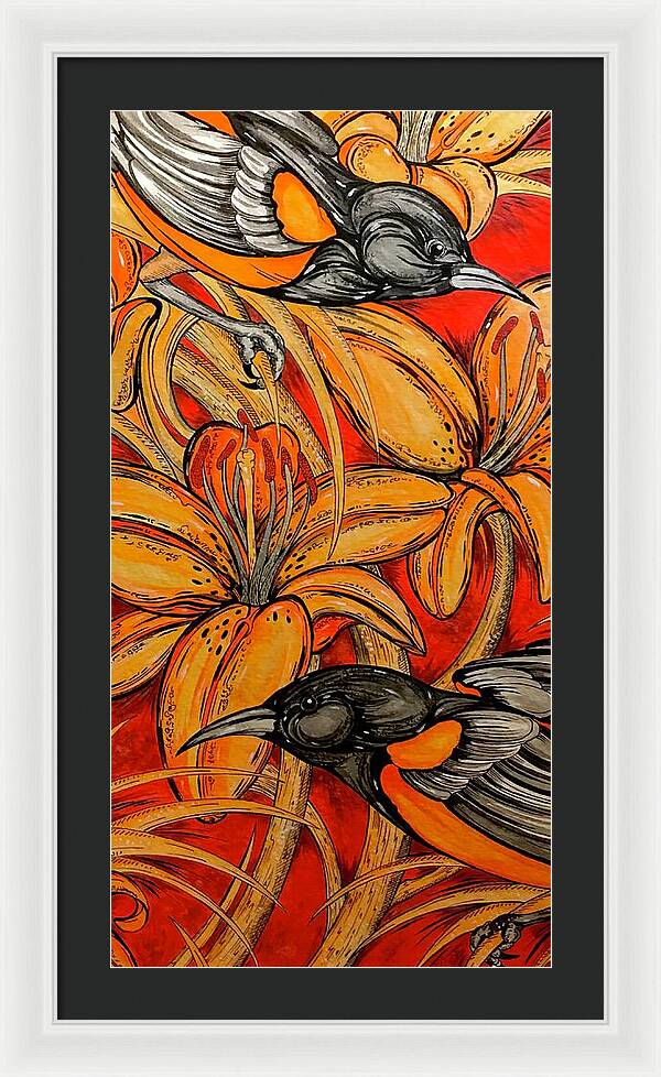 Oriole Pair - Framed Print