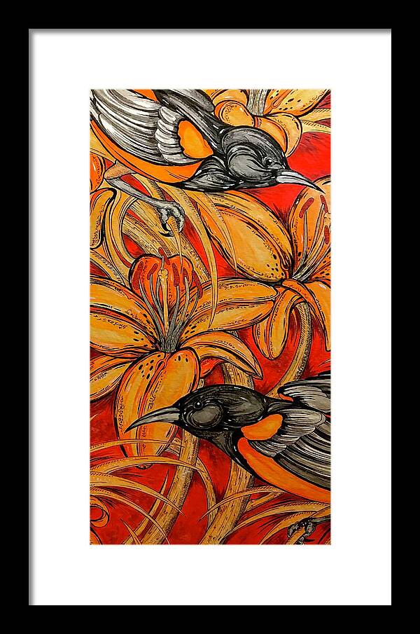 Oriole Pair - Framed Print