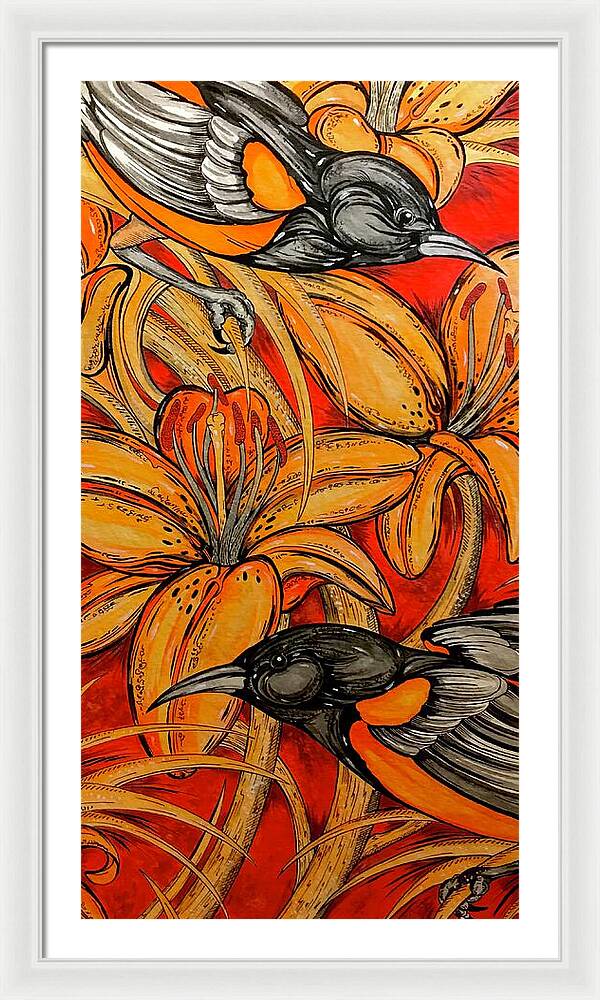 Oriole Pair - Framed Print
