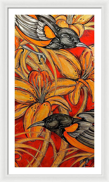 Oriole Pair - Framed Print