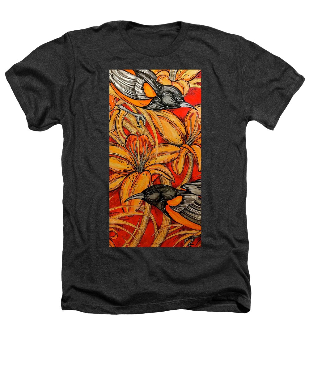Oriole Pair - Heathers T-Shirt