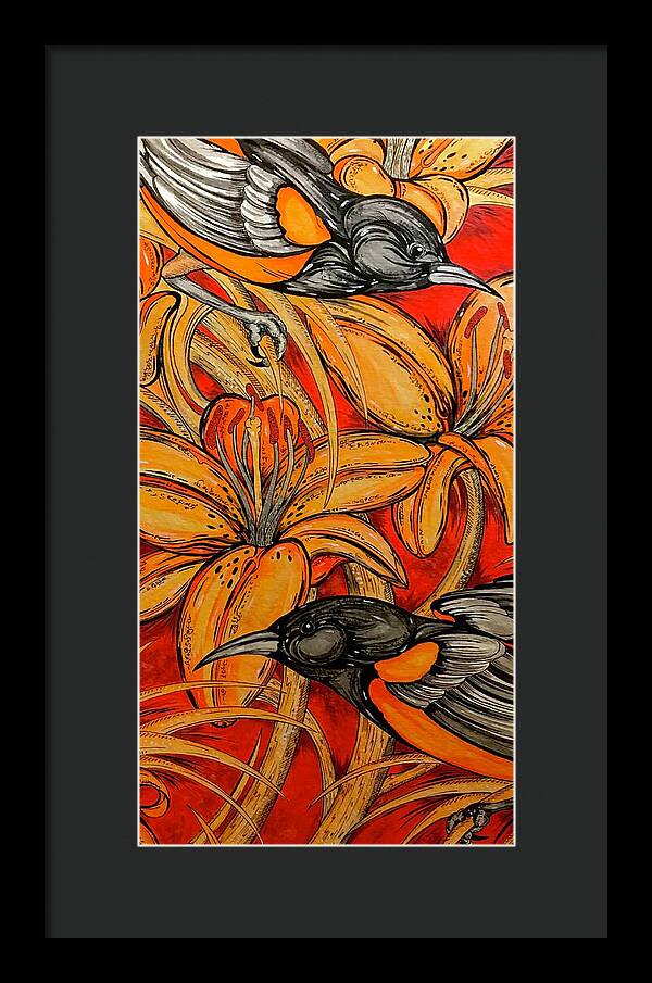 Oriole Pair - Framed Print