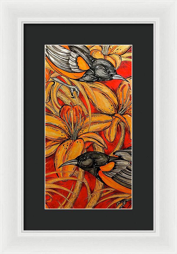 Oriole Pair - Framed Print