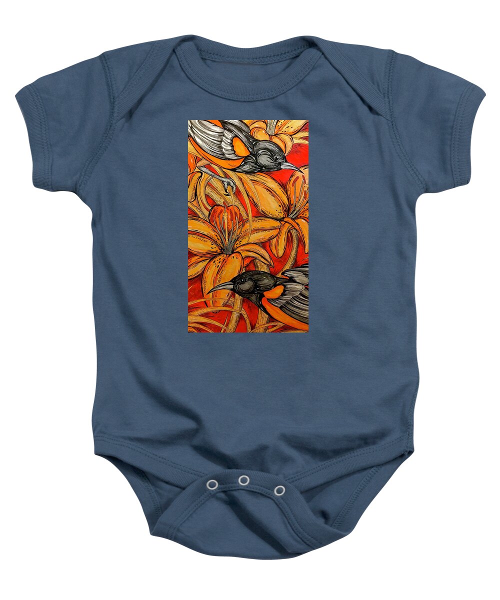 Oriole Pair - Baby Onesie