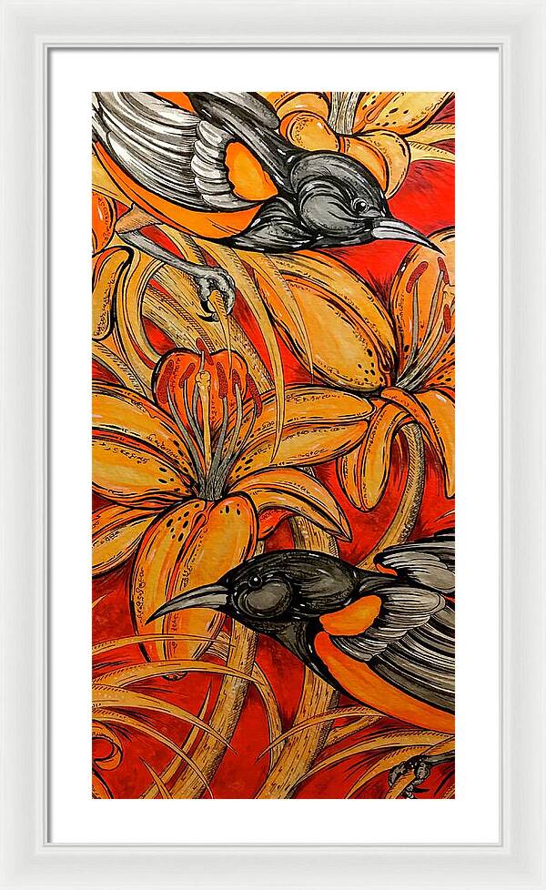 Oriole Pair - Framed Print