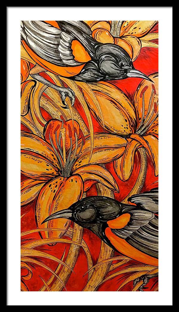 Oriole Pair - Framed Print