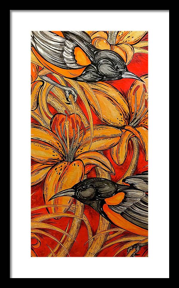 Oriole Pair - Framed Print