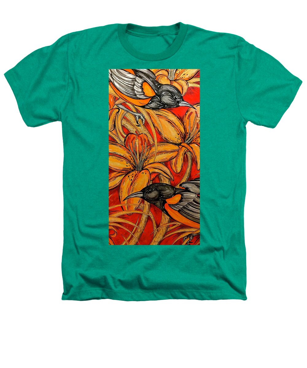 Oriole Pair - Heathers T-Shirt